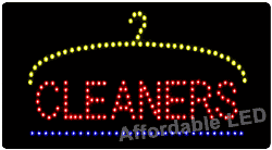 Item# L3001 - Cleaner LED Sign ( 12&quot;H X 24&quot;L X 1&quot;D)