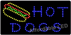 Item# L8104 - Hot Dogs LED Sign ( 12&quot;H X 24&quot;L X 1&quot;D)