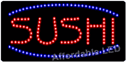 Item# L8202 - Sushi LED Sign ( 12&quot;H X 24&quot;L X 1&quot;D)