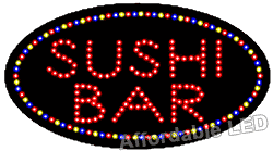Item# L8203 - Sushi Bar LED Sign ( 15&quot;H X 27&quot;L X 1&quot;D)
