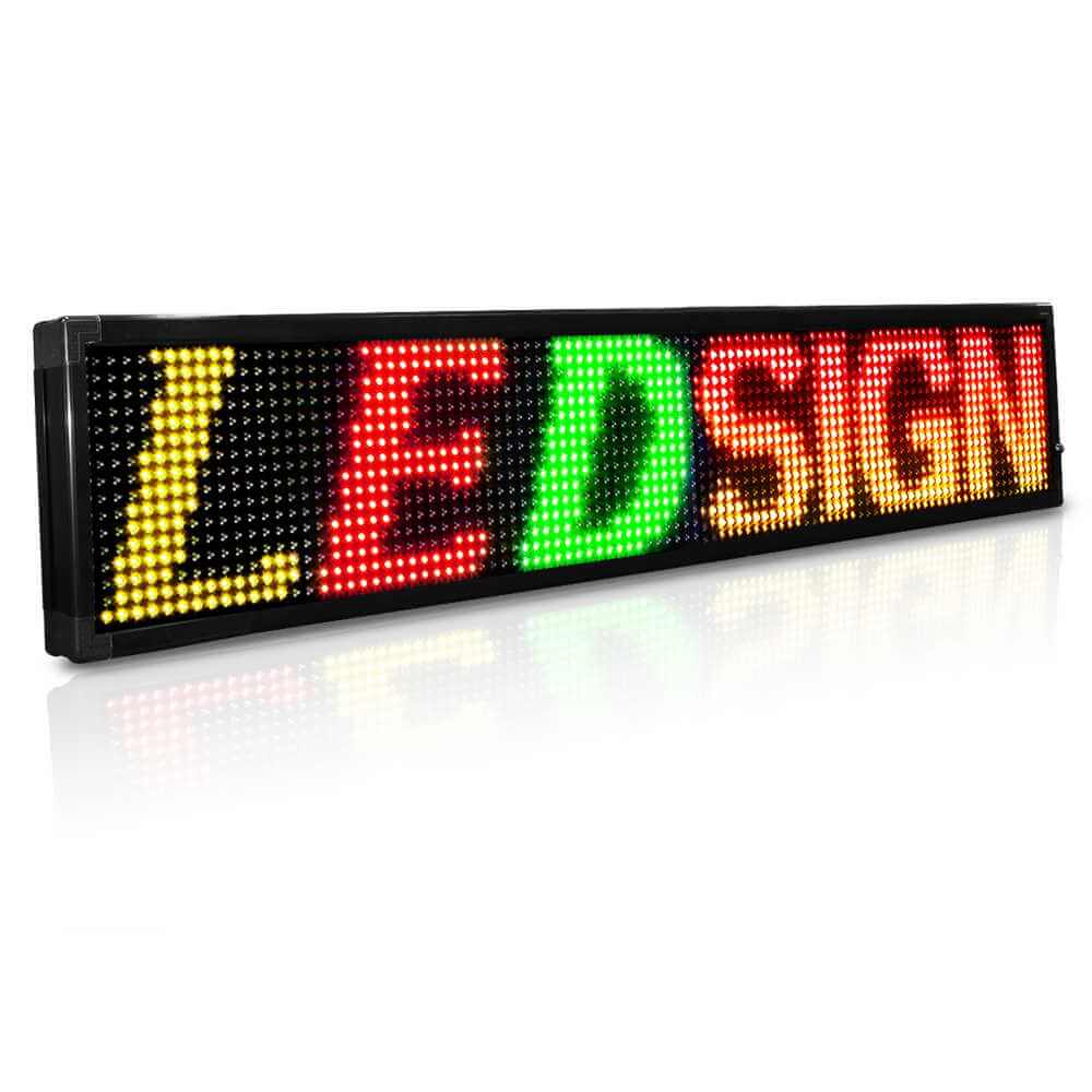 20mm RGY 2 Row Programmable Scrolling LED Sign