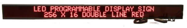 DO-Series Red Double Line Indoor Programmable LED Sign (6&quot; X 77.5&quot;)