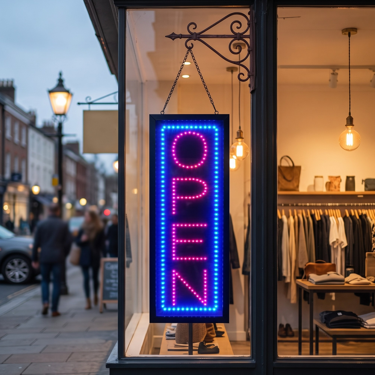 Vertical LED Open Sign (10" X 26")