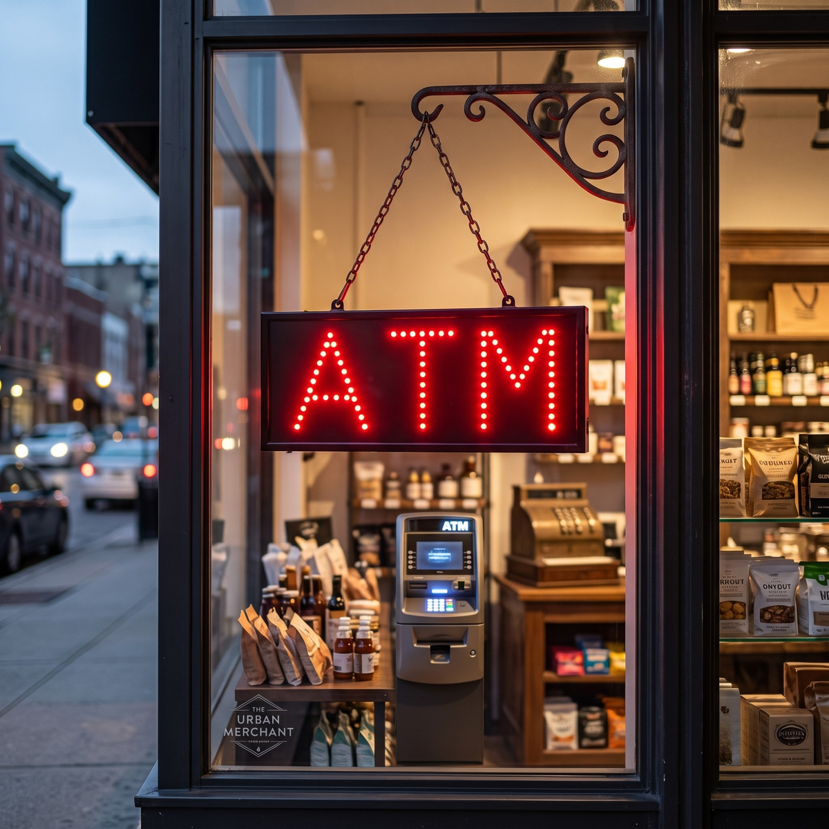 Red LED ATM Sign (16"L x 6.7"H)