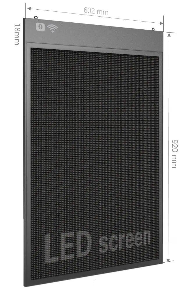 High-Resolution LED Programmable Sign Mobile App-Controlled (112 x 160 Dots)