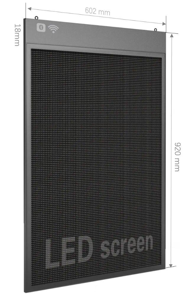 High-Resolution LED Programmable Sign Mobile App-Controlled (112 x 160 ...