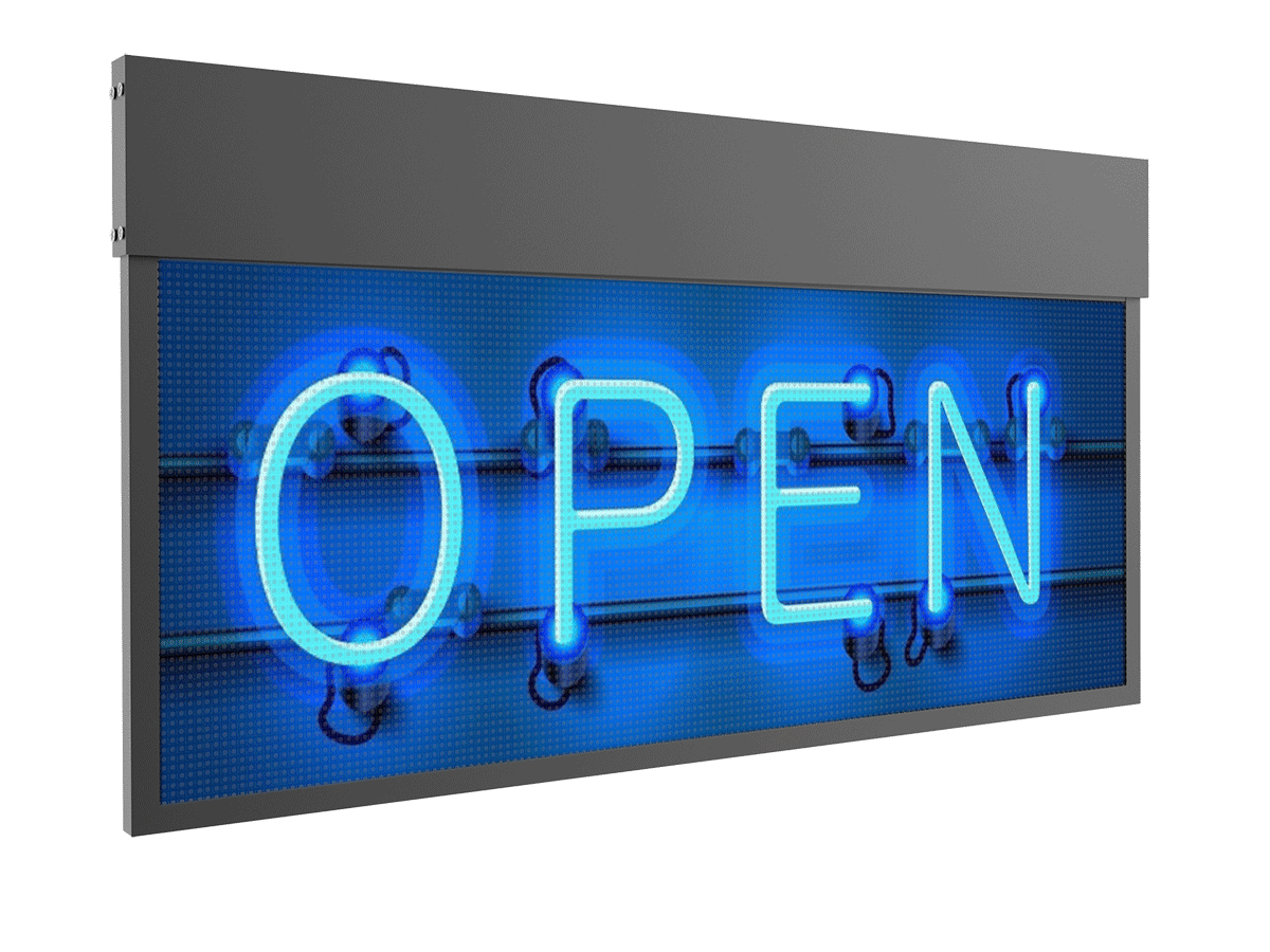 High-Resolution LED Programmable Sign Mobile App-Controlled (160 x 64 ...