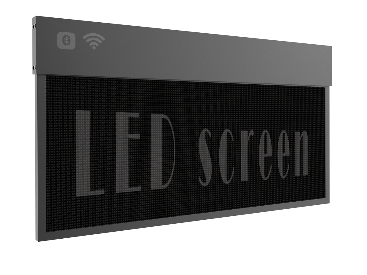 High-Resolution LED Programmable Sign Mobile App-Controlled (160 x 64 Dots)