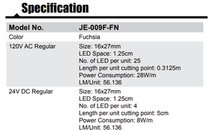 Fushia Flexible LED Neon Tube (24V)