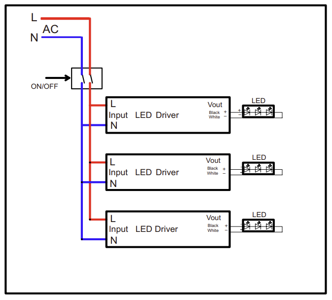Outdoor 60W Power Supply Driver (IP68)