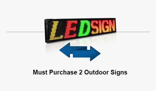 Double Face Programmable Sign (Outdoor Signs ONLY)