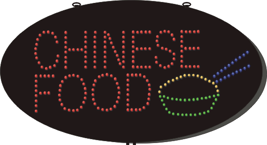 LED Chinese Food Sign (27&quot; x 15&quot;)