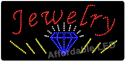 Item# L12000 - Jewelry LED Sign ( 12&quot;H X 24&quot;L X 1&quot;D)