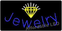Item# L12002 - Jewelry LED Sign ( 12&quot;H X 24&quot;L X 1&quot;D)