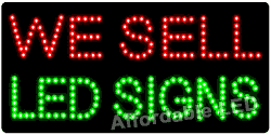 Item# L1 - We Sell LED Sign ( 12&quot;H X 24&quot;L X 1&quot;D)