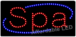 Item# L7302 - Spa LED Sign ( 12&quot;H X 24&quot;L X 1&quot;D)
