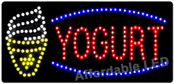 Item# L8500 - Yogurt LED Sign ( 12&quot;H X 24&quot;L X 1&quot;D)