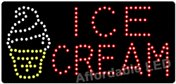 Item# L8501 - Ice Cream LED Sign ( 12&quot;H X 24&quot;L X 1&quot;D)