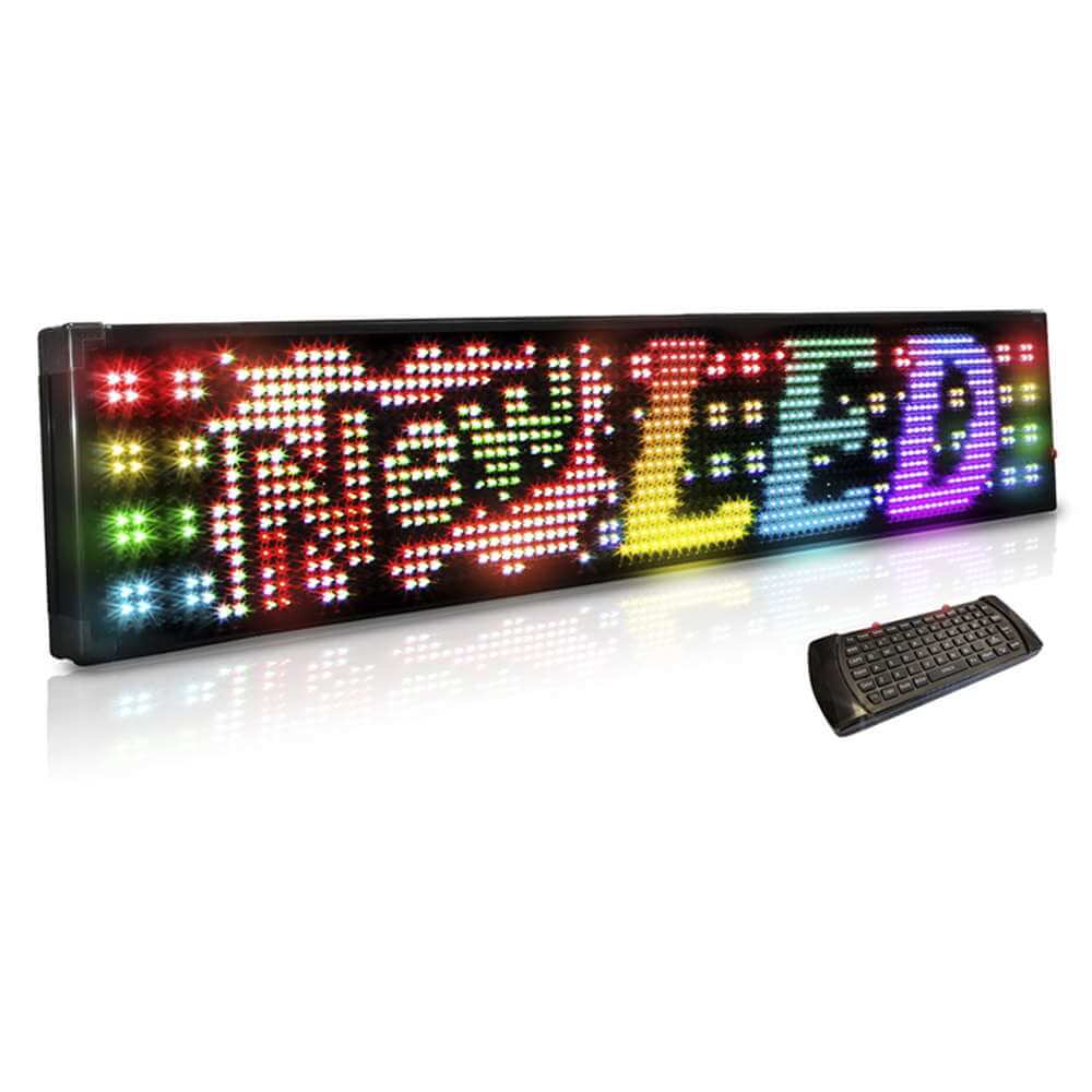 Programmable electronic shop signs indoor