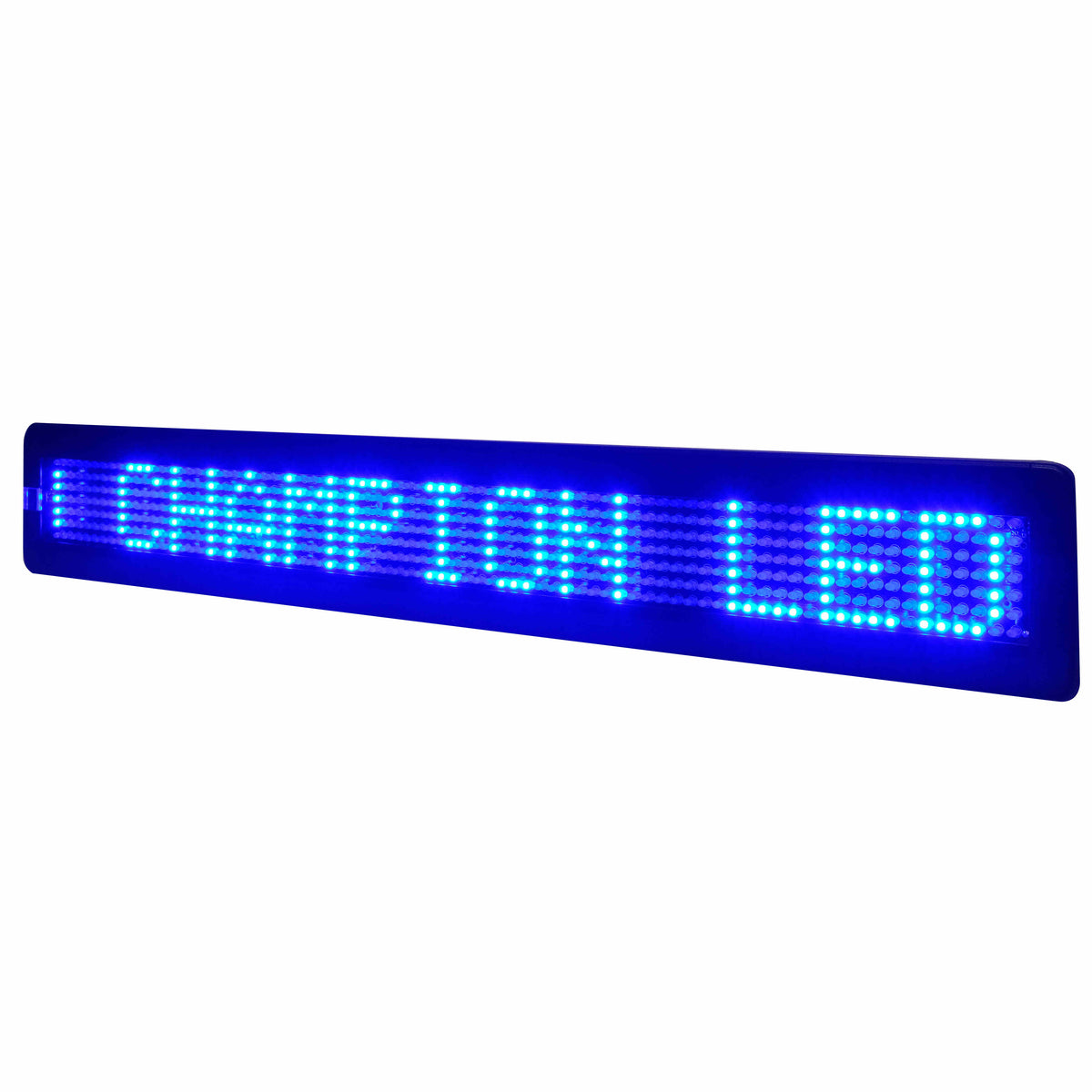 ML-Series Blue Single Line Semi-outdoor Programmable LED Sign (26&quot; X 4&quot;)